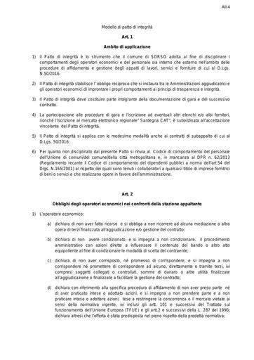 05 Allegato 4 Modello Patto di integrita SORSO