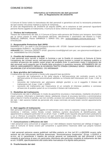 06 Allegato 6 Modello INFORMATIVA privacy