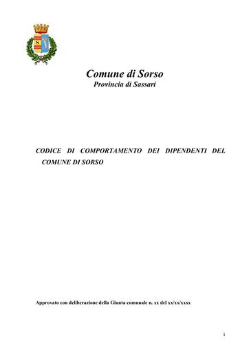 Codice di Comportamento Delib G.C. n. 61 Del 28.03.2023