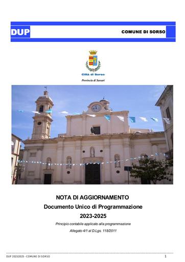 Documento Unico di Programmazione 2023-2025