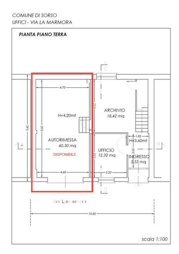 PLANIMETRIA LOCALE VIA LA MARMORA