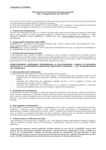 07 Allegato 6 Modello INFORMATIVA privacy