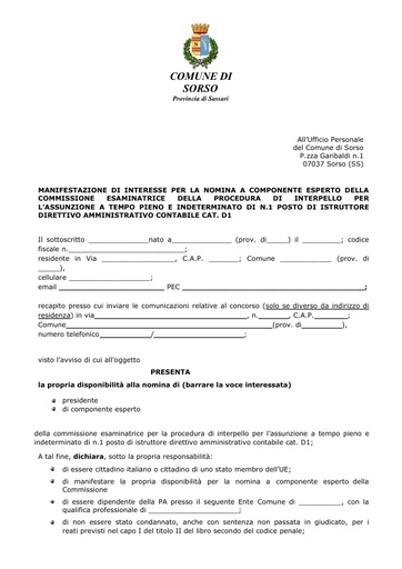 1 MODULO MANIFESTAZIONE DI INTERESSE ISTR  DIR  AMM.VO CONT