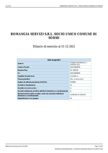 2022 Fascicolo di bilancio al 31.12.2021