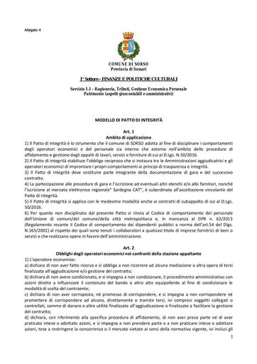 Allegato 4   Patto di integrità signed