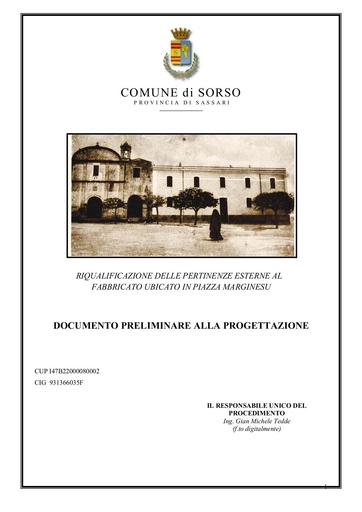 01 Documento Preliminare alla Progettazione