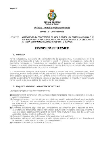 Allegato 6   Disciplinare tecnico signed