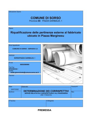 S2 Schema di calcolo dei corrispettivi professionali