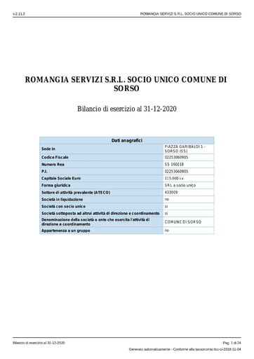 2021 Fascicolo di bilancio al 31 12 2020